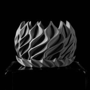 Coprivaso TWISTED, design moderno, stampato in 3D