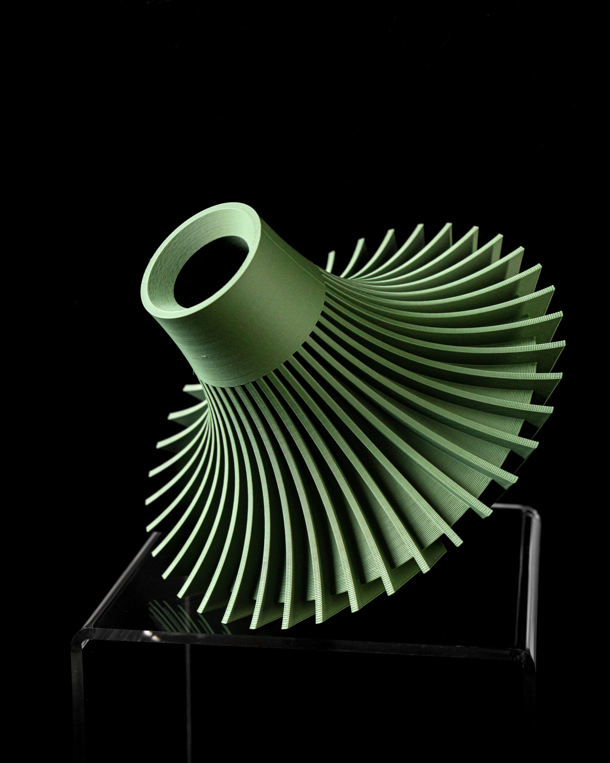 Vaso per fiori YIN, design moderno, stampato in 3D