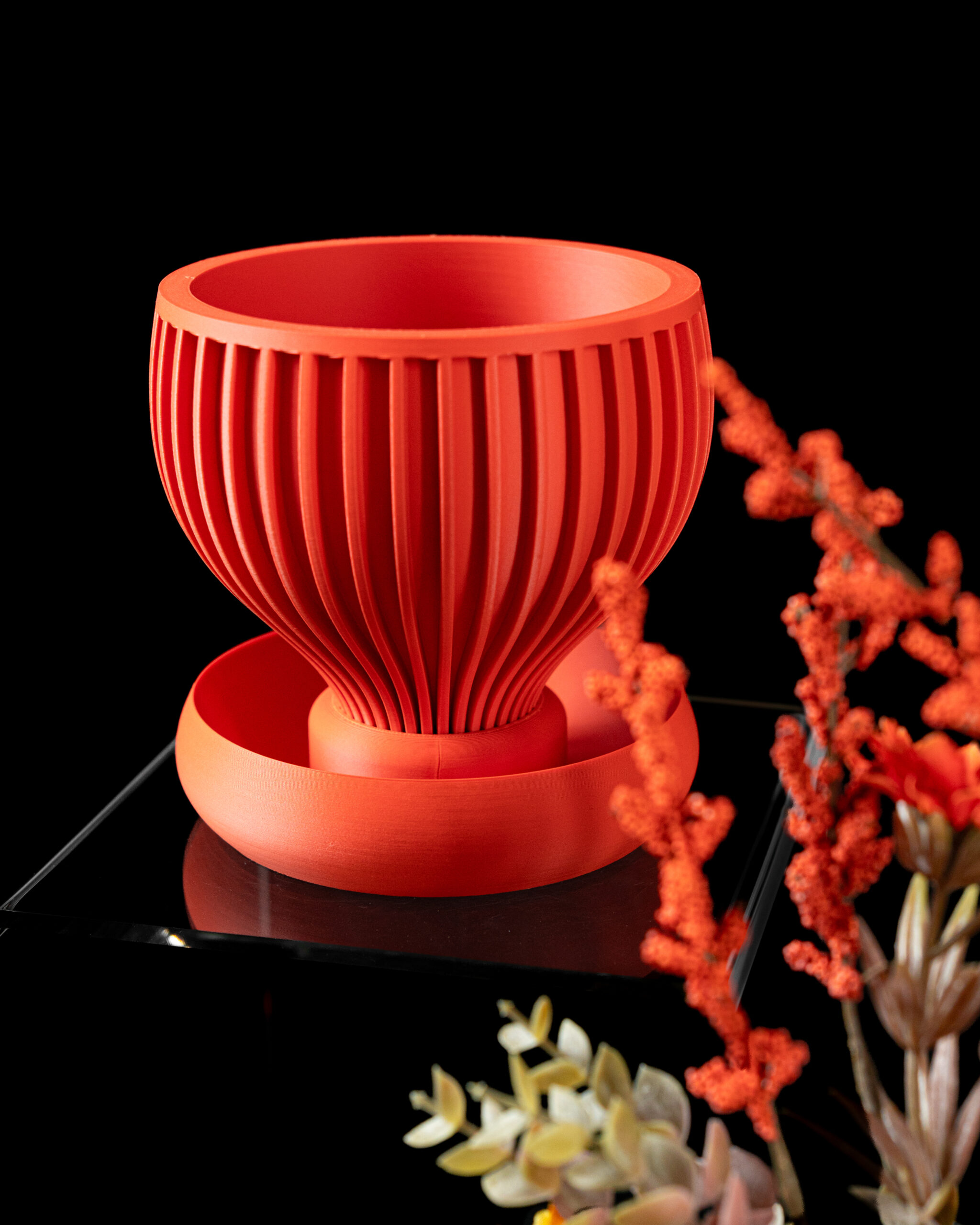 Coprivaso YIN, design moderno, stampato in 3D