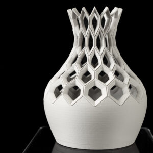 Vaso per fiori HEXA, design moderno, stampato in 3D