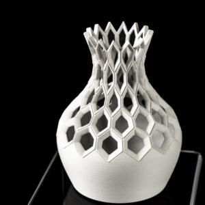 Vaso per fiori HEXA, design moderno, stampato in 3D