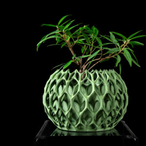 Coprivaso per piante INVADER, design moderno, stampata 3D