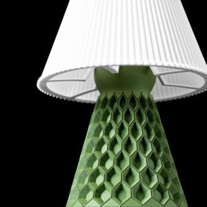 Lampada da tavolo HEXA, design moderno, stampata in 3D