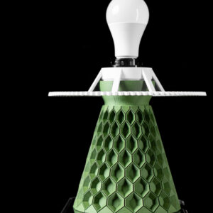 Lampada da tavolo HEXA, design moderno, stampata in 3D