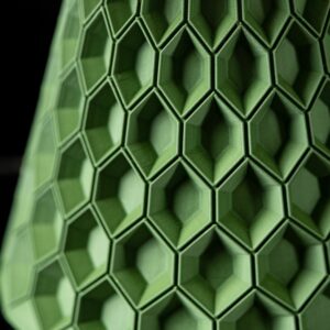Lampada da tavolo HEXA, design moderno, stampata in 3D