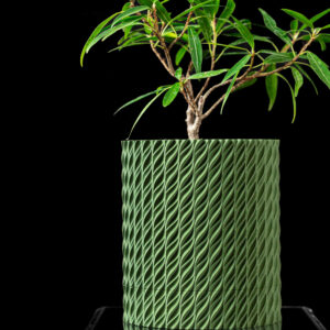 Coprivaso per piante FLOW, design moderno, stampata 3D