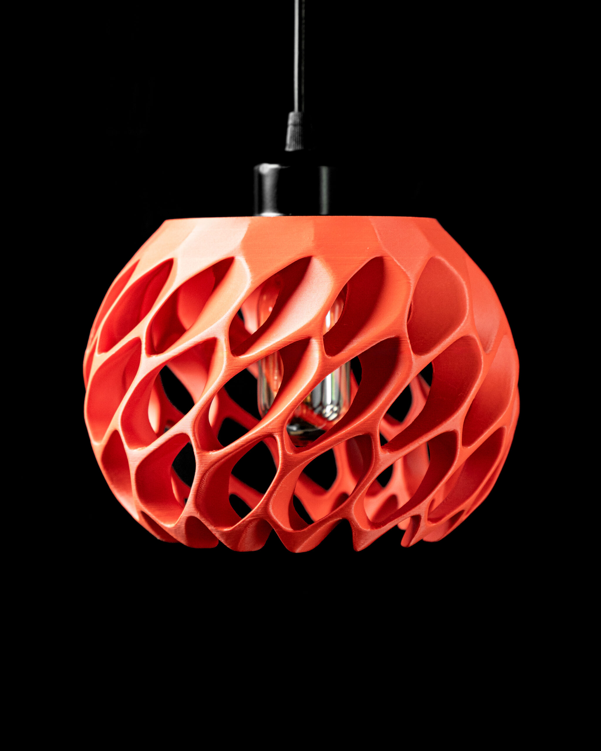 Lampada a sospensione EXO, design moderno, stampanta in 3D