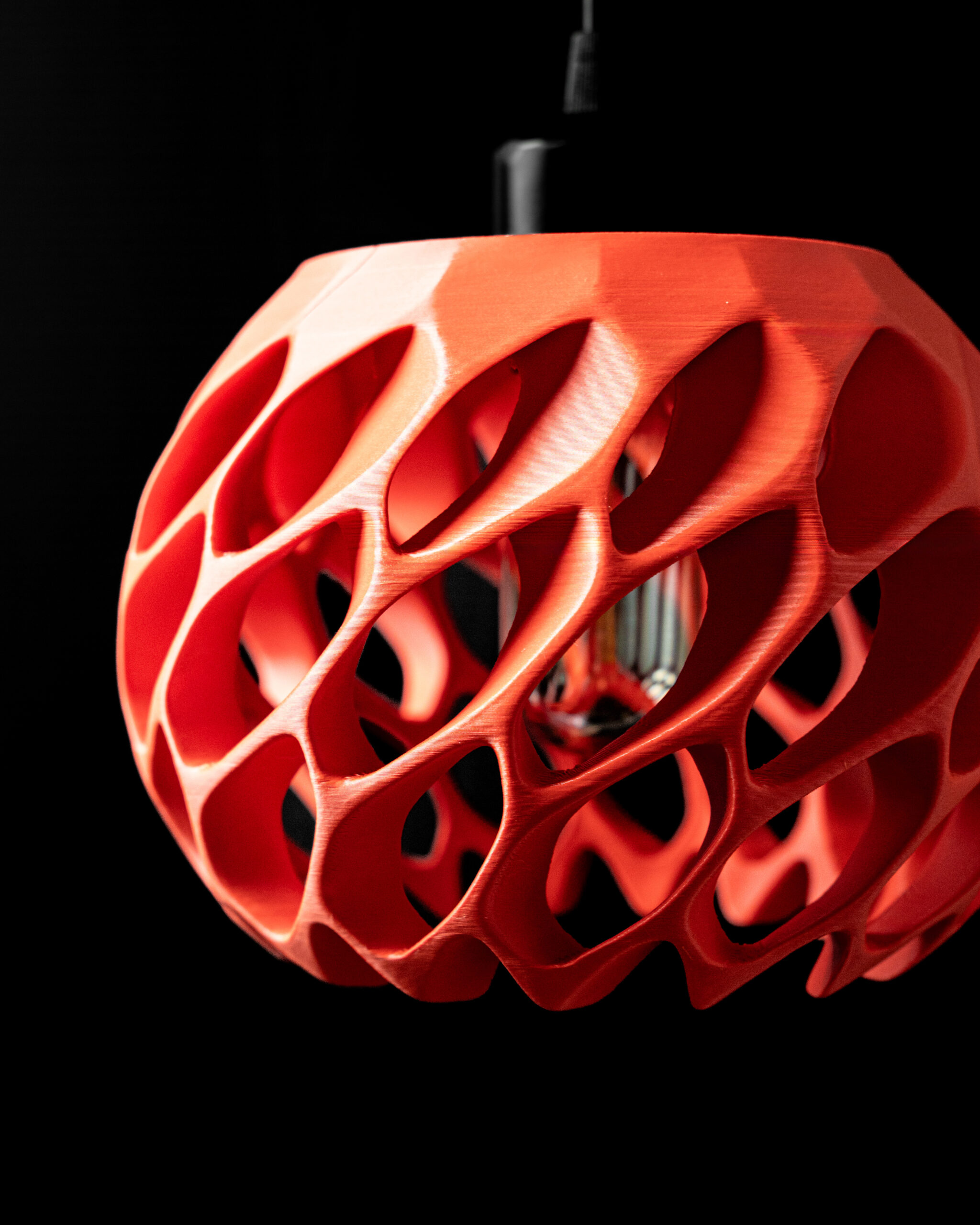 Lampada a sospensione EXO, design moderno, stampanta in 3D