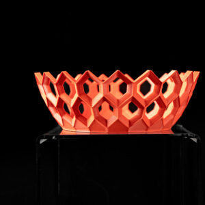 Ciotola portafrutta o svuotatasche HEXA,design moderno, stampata in 3D