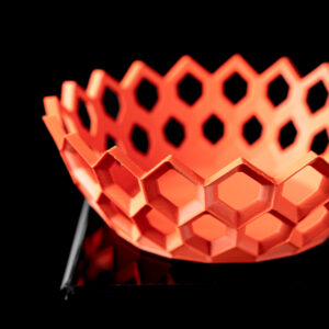 Ciotola portafrutta o svuotatasche HEXA,design moderno, stampata in 3D