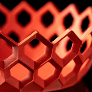 Ciotola portafrutta o svuotatasche HEXA,design moderno, stampata in 3D