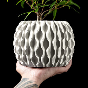 Coprivaso CHAIN, design moderno, stampato in 3D