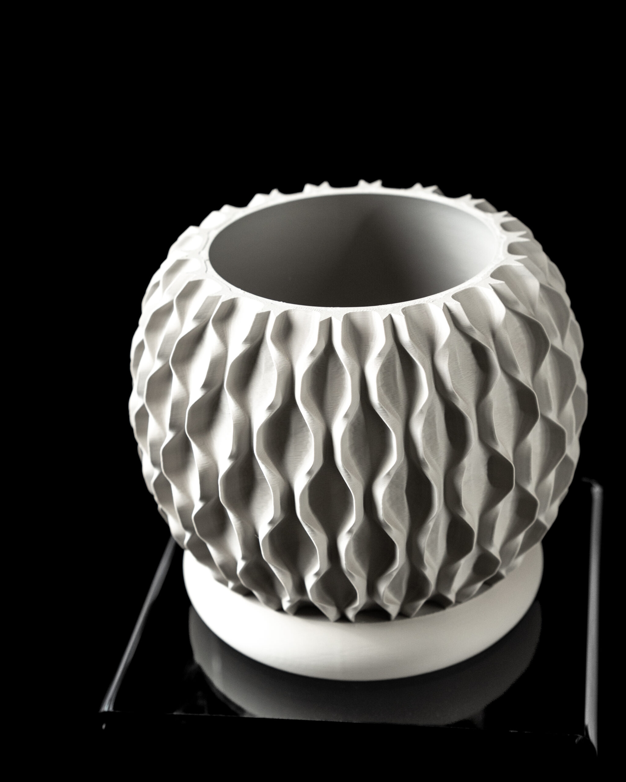 Coprivaso CHAIN, design moderno, stampato in 3D