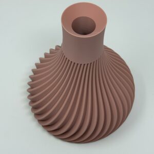 Vaso rigato RIDGED, design moderno, stampato in 3D