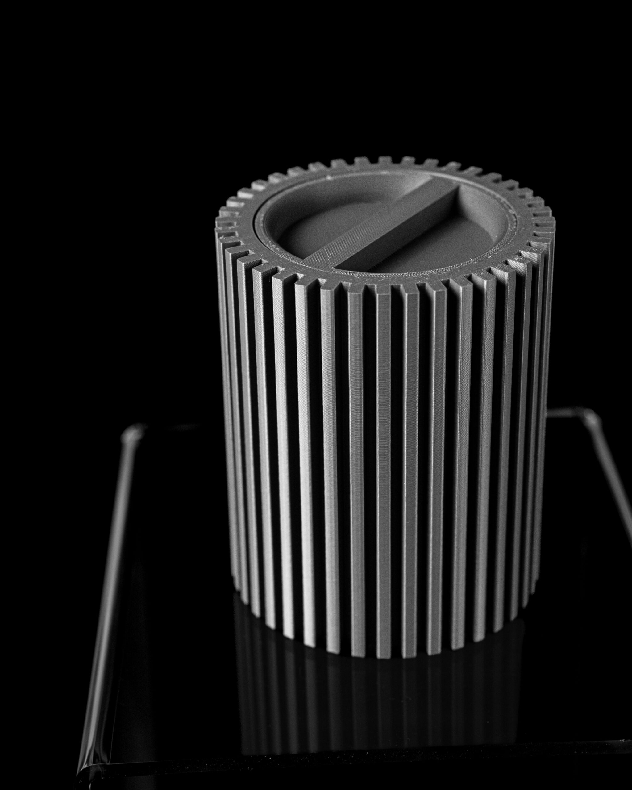 Contenitore STRIPES, design moderno, stampato in 3D