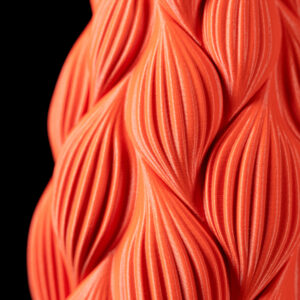 Vaso per fiori RIPPLE, desing moderno, stamato in 3D