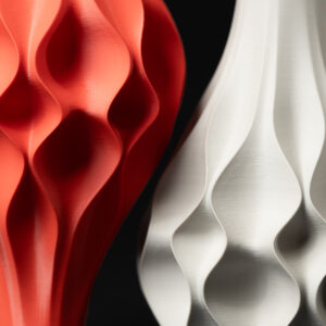 Vaso per fiori ABYSSAL, design moderno, stampato 3D