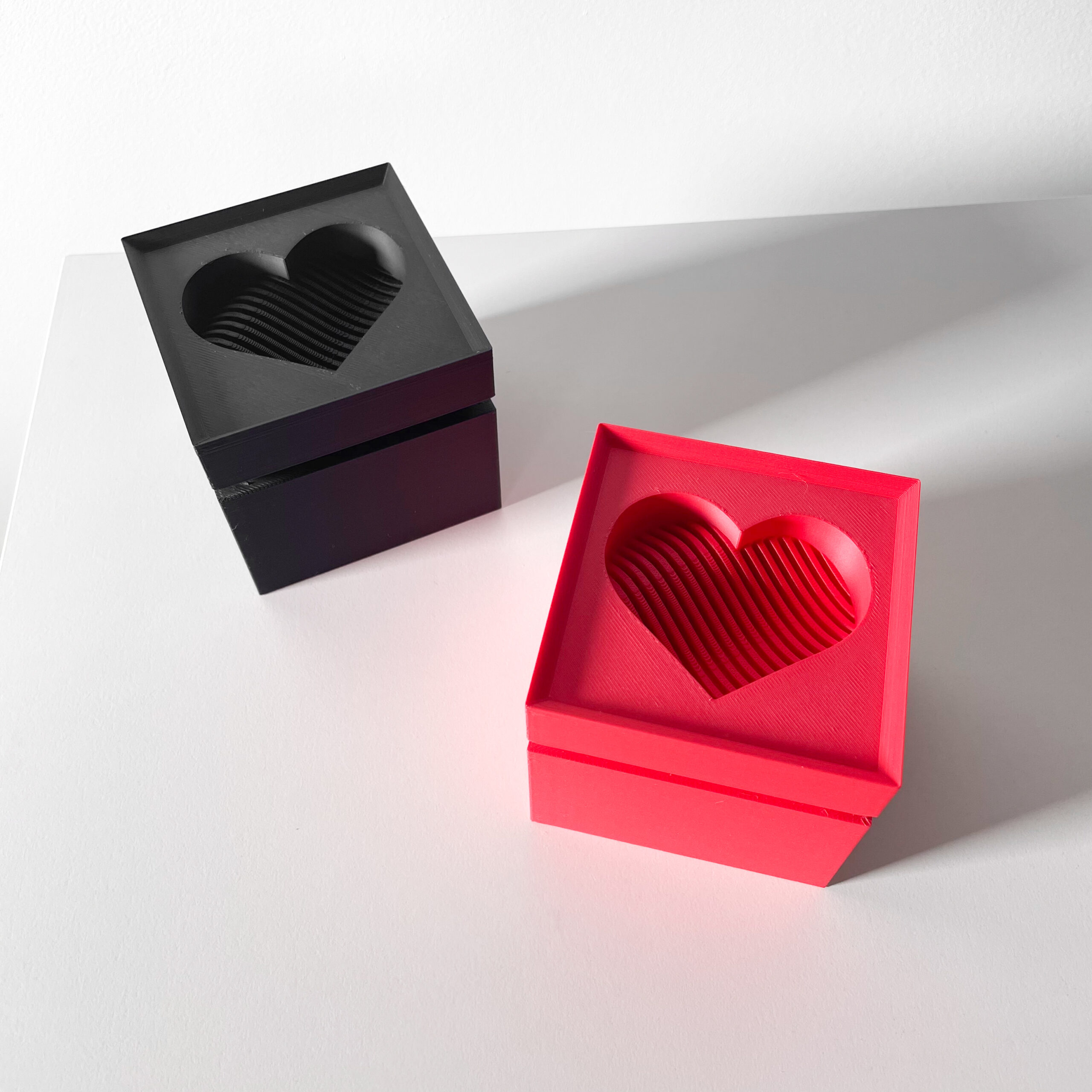 Contenitore VALENTINE, design moderno, stamapto in 3D