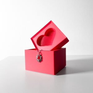 Contenitore VALENTINE, design moderno, stamapto in 3D