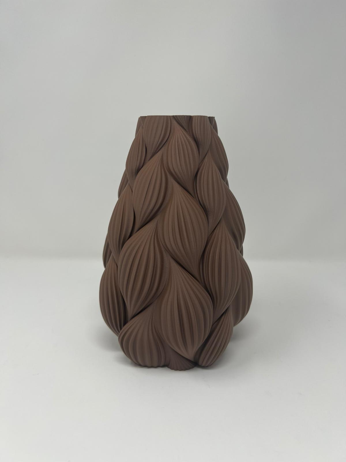 Vaso per fiori RIPPLE, desing moderno, stamato in 3D