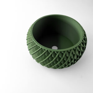 Vaso per piante EVLAR, design moderno, stampato in 3D