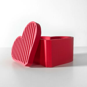 Contenitore HEART, design moderno, stampato in 3d