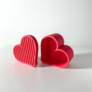 Contenitore HEART, design moderno, stampato in 3d
