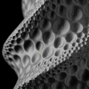 Vaso per fiori MOON, design moderno, stampato in 3D