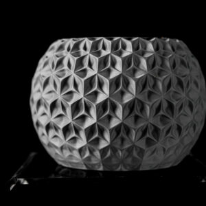 Vaso per piante TRIHEX, design moderno, stampato in 3D