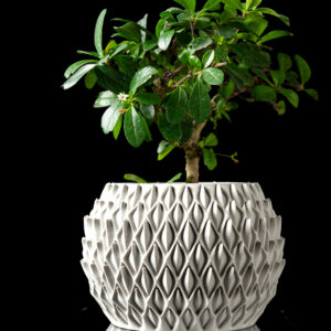 vaso per piante PETAL, design moderno, stampato in 3D