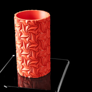 Vaso per fiori SWIRL, design moderno, stampato in 3D