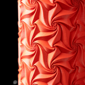 Vaso per fiori SWIRL, design moderno, stampato in 3D