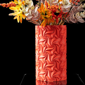 Vaso per fiori SWIRL, design moderno, stampato in 3D