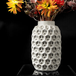 vaso per fiori TRIHEX, design moderno, stampato in 3D