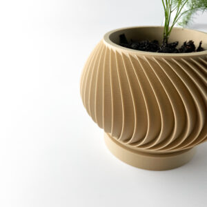 Vaso per piante CALETH, design moderno, stampato in 3D