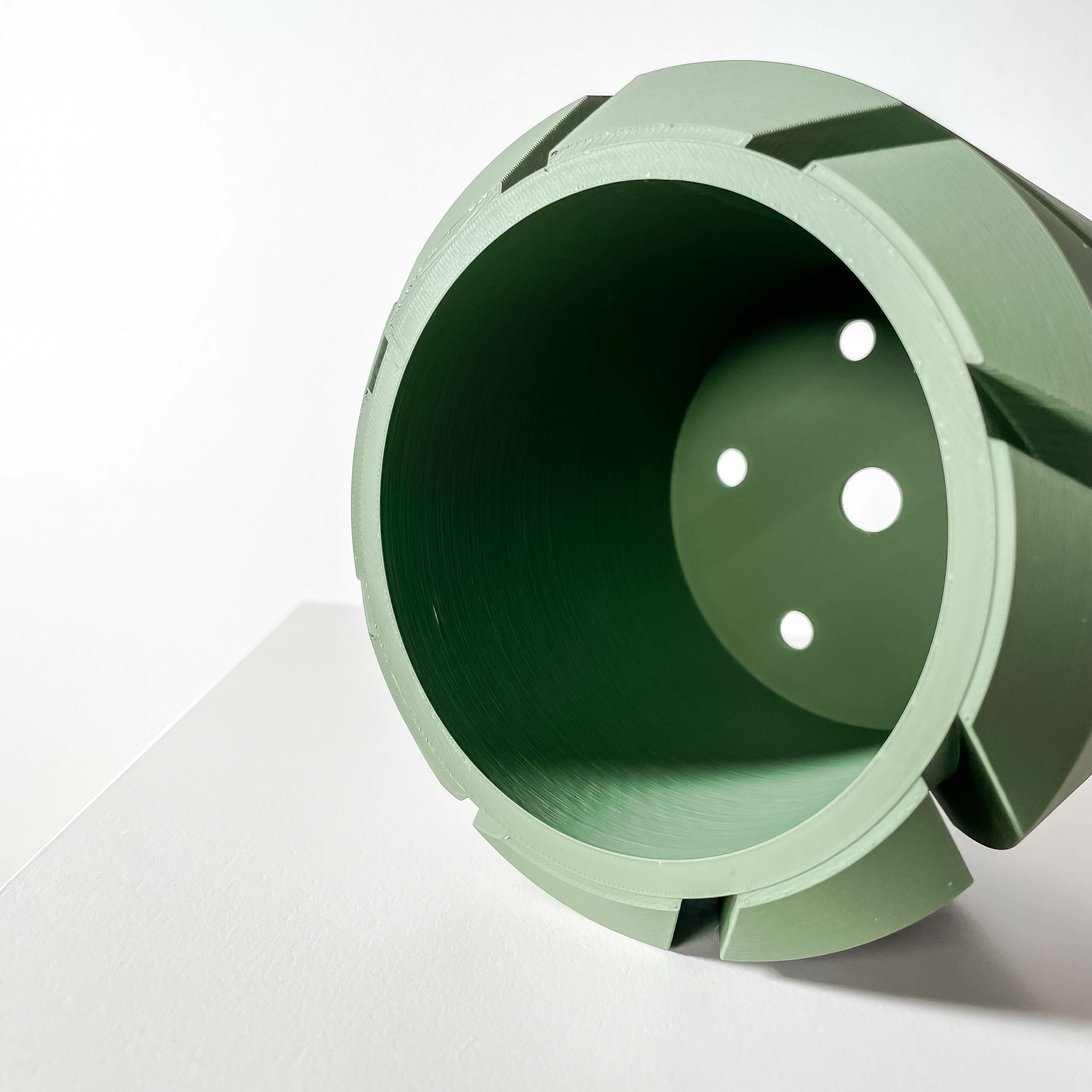 Vaso per piante CENS, design moderno, stampato in 3D