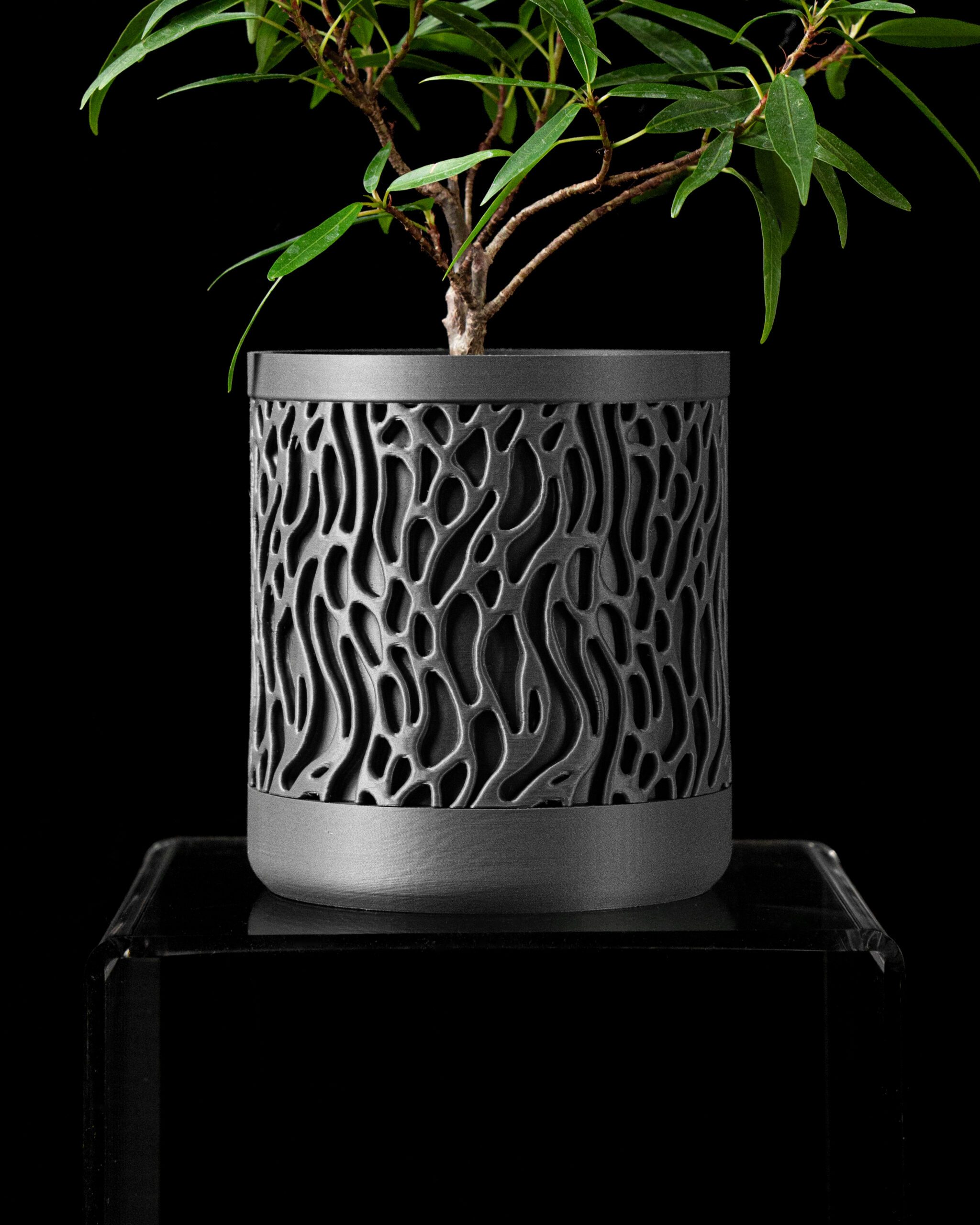 Vaso per piante GROVEWALL, design moderno, stampato in 3D