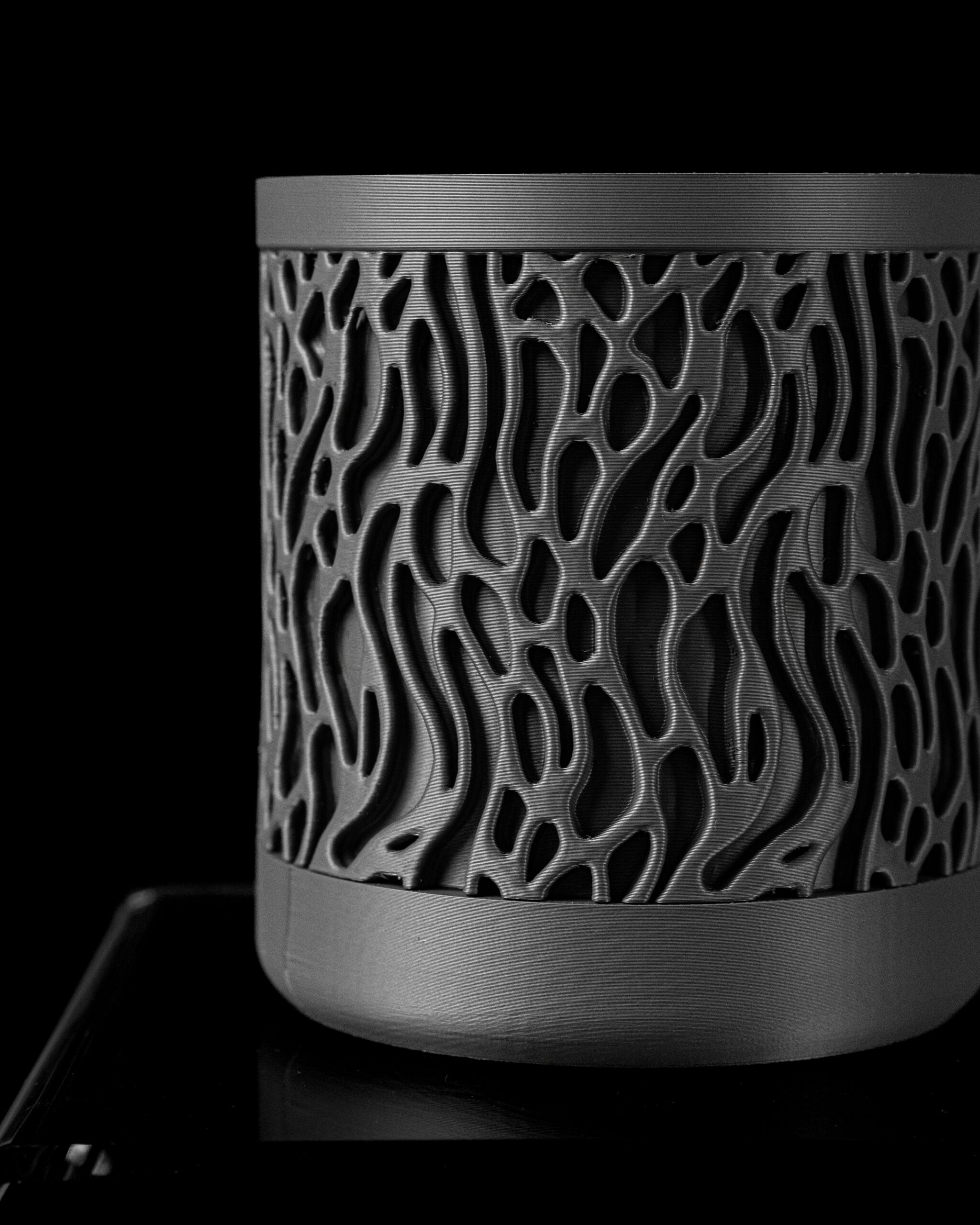 Vaso per piante GROVEWALL, design moderno, stampato in 3D