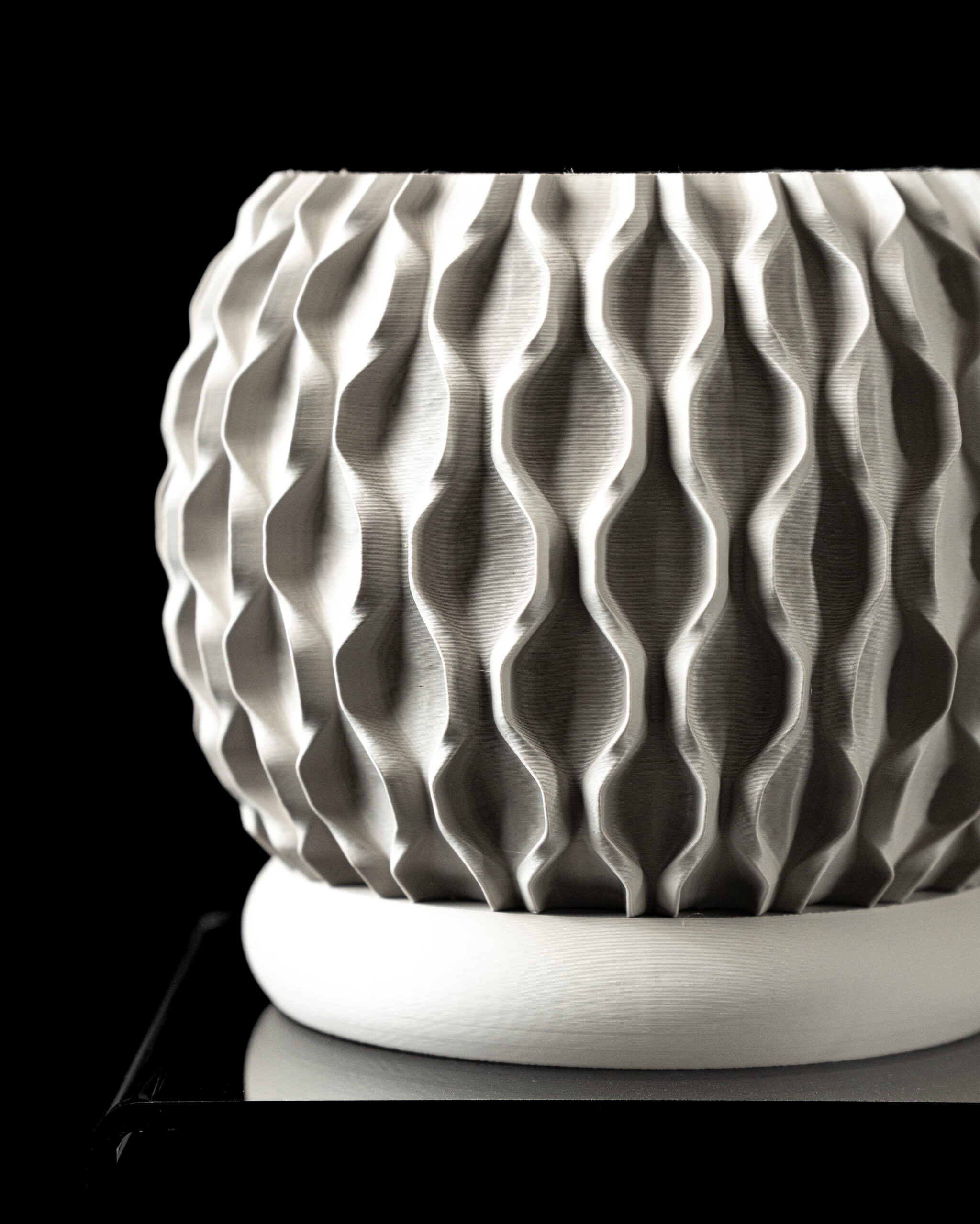 Vaso per piante CHAIN, design moderno, stampato in 3D