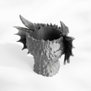 Vaso per piante DRAGON, design moderno, stampato in 3D