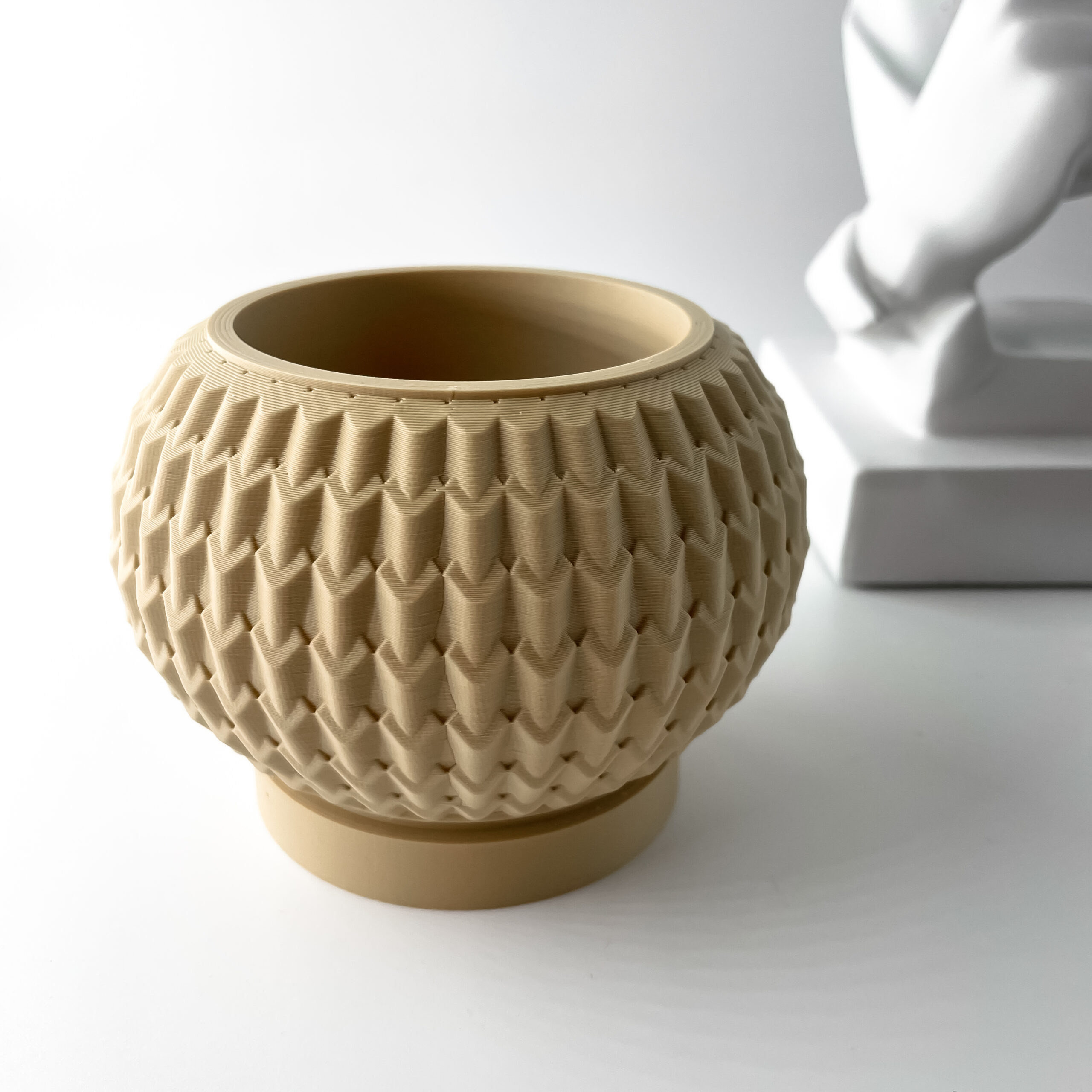 Vaso per piante IVER, design moderno, stampato in 3D