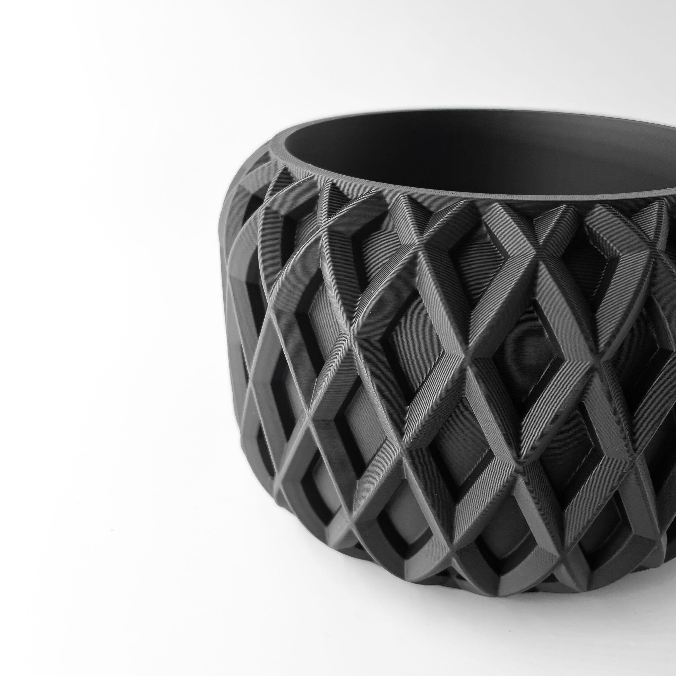 Vaso per piante KINAO, design moderno, stampato in 3D