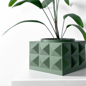 Vaso per piante ELDAN, design moderno, stampato in 3D