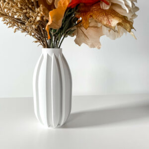 Vaso per fiori AKIN, design moderno, stampato in 3D
