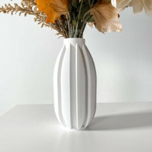 Vaso per fiori AKIN, design moderno, stampato in 3D