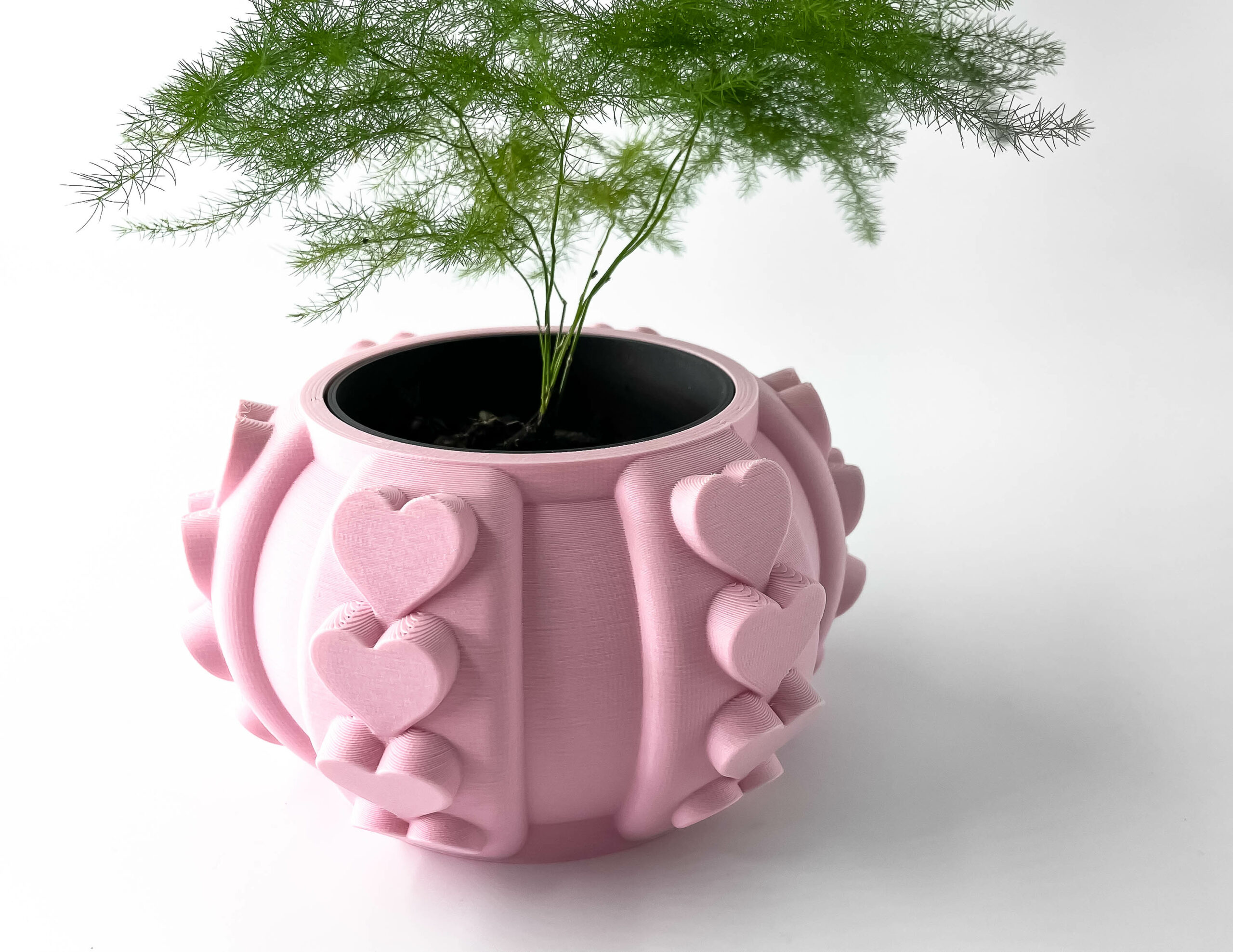 Vaso per piante, design moderno, stampato in 3D